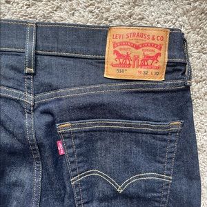 New Dark Levi Jeans 514 Straight W32 L32